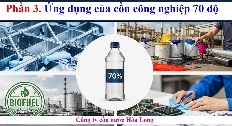 Cồn Công Nghiệp 70 Độ Là Gì? Ứng Dụng, Phân Biệt Và Lưu Ý Quan Trọng